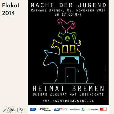 Plakat der Nacht der Jugend 2014